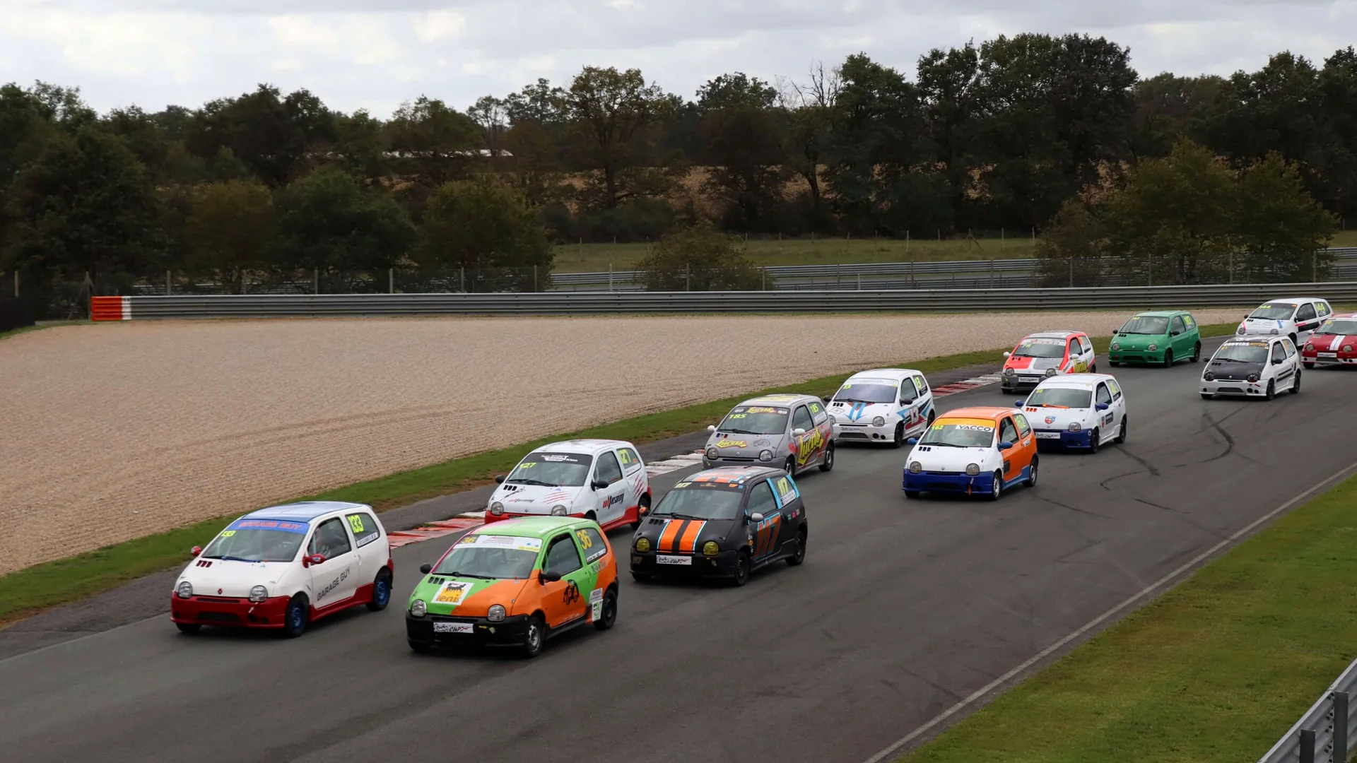 Peloton Twin'Cup en course